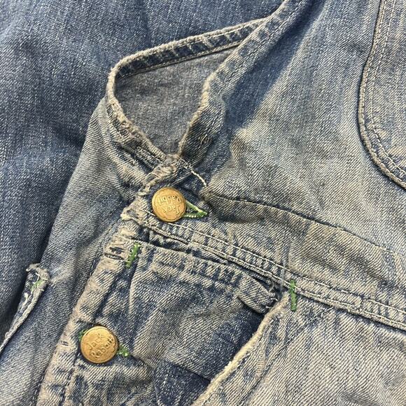 Vintage 40s Jack Rabbit Denim Workwear Overalls 36x28 - Picture 3 of 6